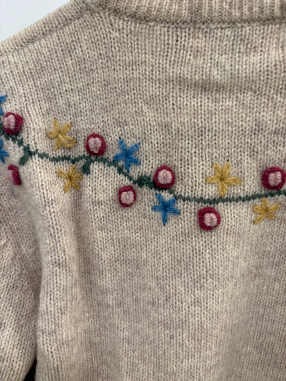 Vintage 90s Susan Bristol 100% Shetland Wool Dancing Ladies Knit Sweater Size S - Picture 14 of 14